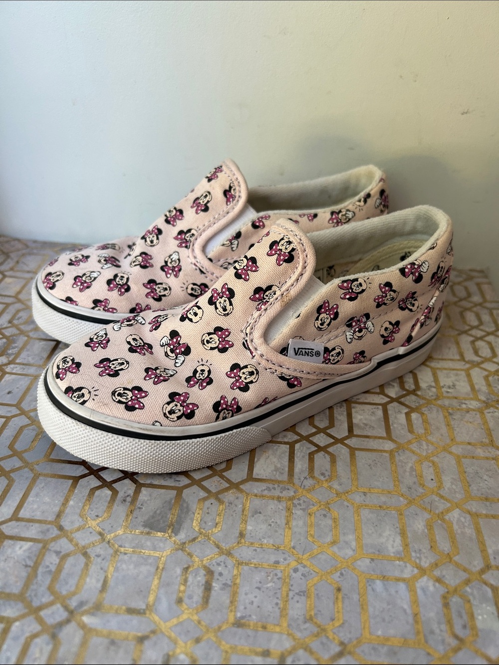 Vans Minnie Mouse Slip Ons Toddler size 10